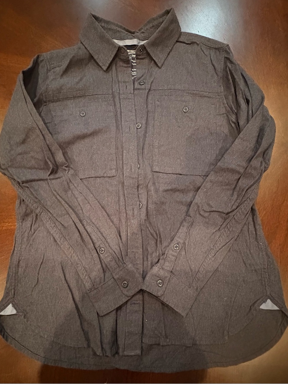 REI Women's Dark Charcoal Button-Down Shirt